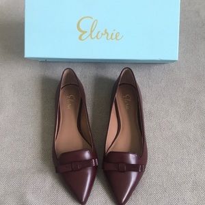 NWT pointy toe leather loafers